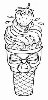 Para Colorear Visitar Dibujos Ice Cream Pintar Cute sketch template