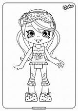 Shopkins Jessicake Coloring Printable Pages sketch template