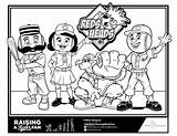 Reds Mascots sketch template