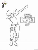 Coloriage Fortnite Dab Royale sketch template