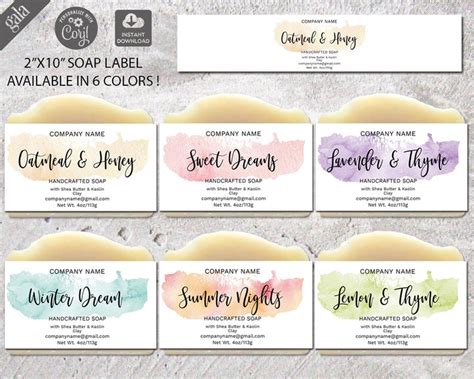 customizable  printable soap labels printable world holiday