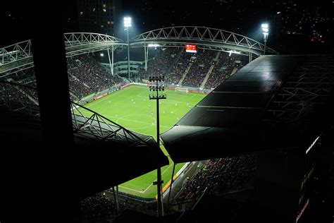 football stadium fc utrecht   match   evening  photograph  merijn van der vliet