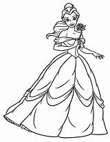 Coloring Princess Pages Flower Popular sketch template