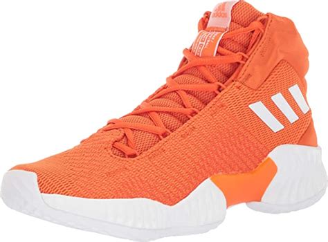 adidas mens pro bounce  basketball shoe orangewhiteorange