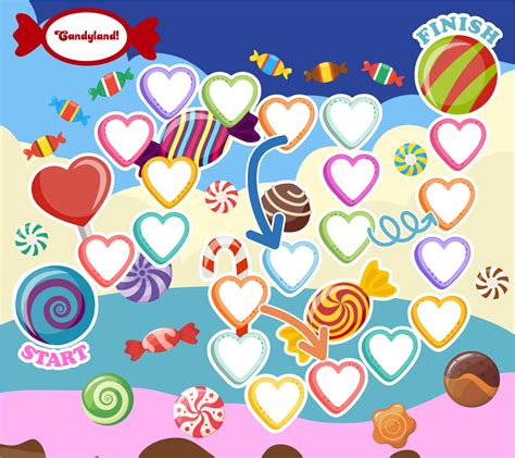 candyland printables customize  print