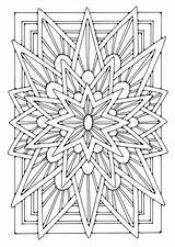 Mandala Star Coloring sketch template