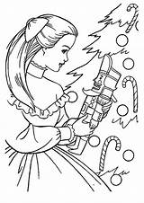 Barbie Nutcracker Coloring Pages Christmas Clara Print Printable Ballerina Toy Ballet Sheets Colouring Kids Clipart Dance Printables Coloriage Movie Noel sketch template