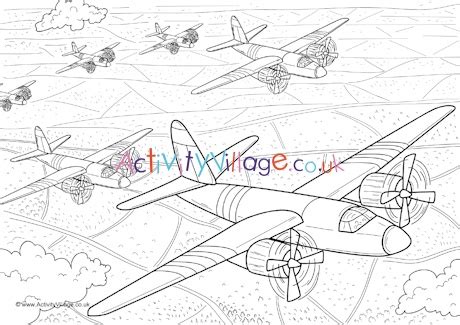 day landings colouring page