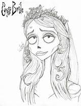 Bride Corpse Coloring Pages Burton Tim Emily Colouring Halloween Drawings Sketches Book Kunst Deviantart Outline Adult Desenhos Drawing Christmas Trending sketch template