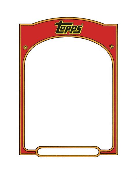 baseball card template sports trading card templet topps