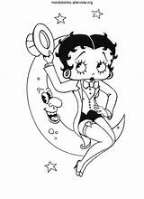 Betty Boop Seduta sketch template