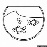Tank Fish Coloring Animals General Pages sketch template