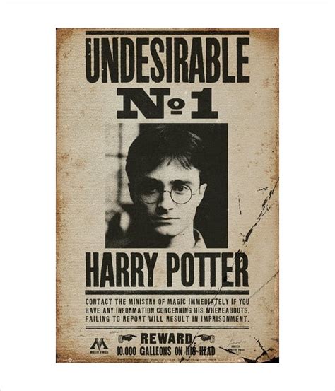 harry potter wanted posters printable