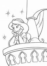 Jasmine Aladdin Missing Coloring Pages Categories Princess sketch template