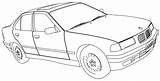 Bmw Coloring Car Pages 325i Getcolorings Model sketch template