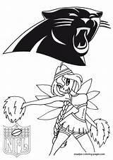 Coloring Pages Panthers Carolina Winx Nfl Print Browser Window sketch template