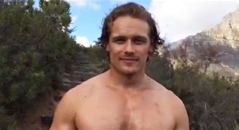 pin  peacock feather    faces  sam heughan sam heughan shirtless sam heughan