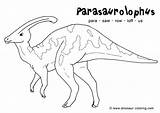 Parasaurolophus Coloring Dinosaur Pages Printable Above Ready Pdf Print sketch template