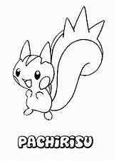 Coloring Pokemon Pages Printable Comments Pachirisu sketch template