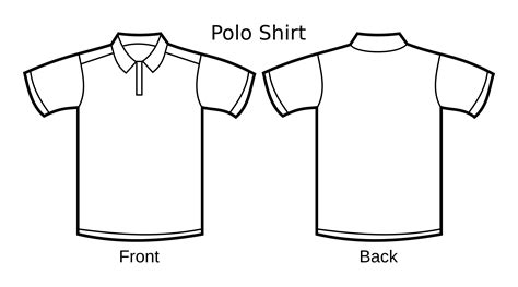 Clipart Polo Shirt Template