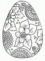 Coloring Easter Egg Pages Printable Printables Templates Children Popular sketch template