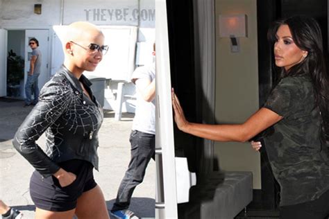 Amber Rose Vs Kim Kardashian Bootie Battle Photos Global Grind