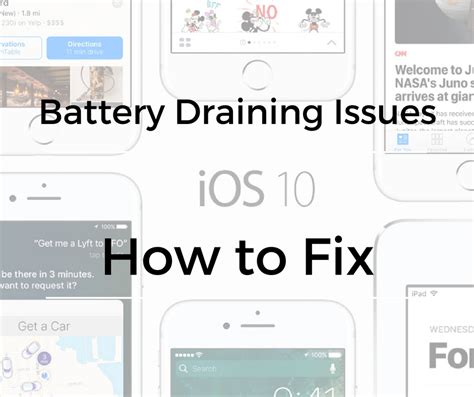Ios 10 Battery Draining Issue How To Fix Poor Battery Life