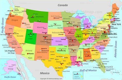 full size printable map   united states printable  maps