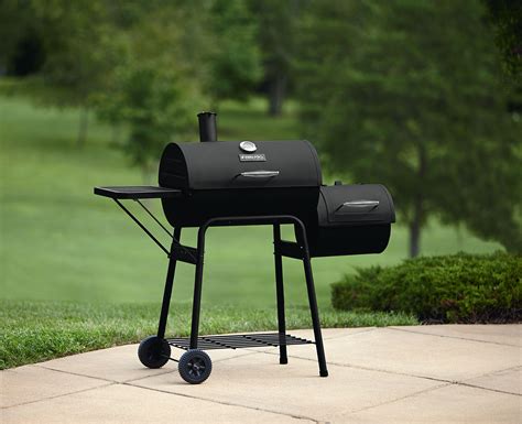bbq pro barrel smoker  offset firebox outdoor living grills outdoor cooking smokers