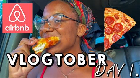 vlogtober day  airbnb  gambia  favorite pizza place  running  subscribers