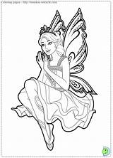 Fairy Princess Barbie Coloring Pages Mermaid Print Drawing Fairies Color Mariposa Para Colouring Desenhos Kids Colorir Doll Timeless Miracle Dinokids sketch template