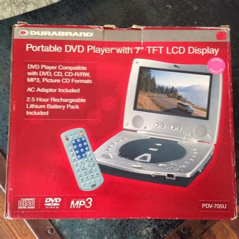 Durabrand Portable Dvd Player 72 Tft Lcd Display Used Once In Newport