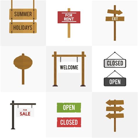 illustration  signs vector set vector