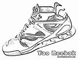 Coloring Pages Shoes Basketball Shoe Nike Jordan Color Tennis Reebok Printable Sheets Orioles Warriors Kids Drawing Sneakers Lebron Golden State sketch template