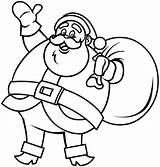 Santa Cartoon Claus Kids Draw Christmas Coloring Drawing Outline Printable Do Drawings Sheets Colouring Pages Easy Clipart Cliparts Library Computer sketch template