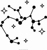 Sagittarius Constellation Coloring Pngkey Leo sketch template