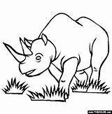 Endangered Coloring Animals Rhinoceros Pages Kids Clipart Printable Species Rhino Draw Easy Cliparts Gif Thecolor sketch template