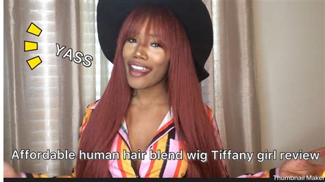 Affordable Long Brazilian Human Hair Blend Wig Tiffany Girl Youtube