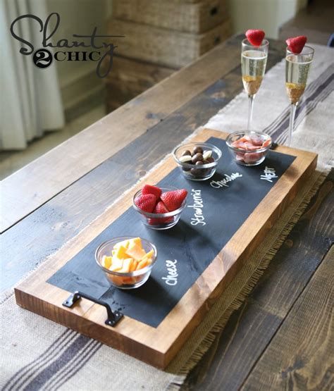 diy chalkboard serving tray tutorial  youtube video shanty  chic