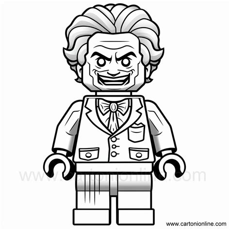lego joker coloring page