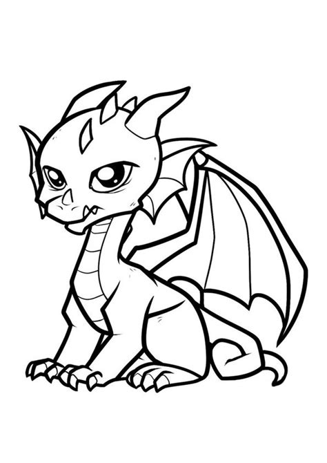 print coloring image momjunction dragon coloring page