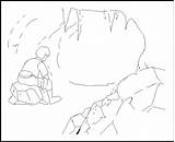 Cave Coloring Pages Scene Templates Template Deviantart Limestone Stats Downloads sketch template