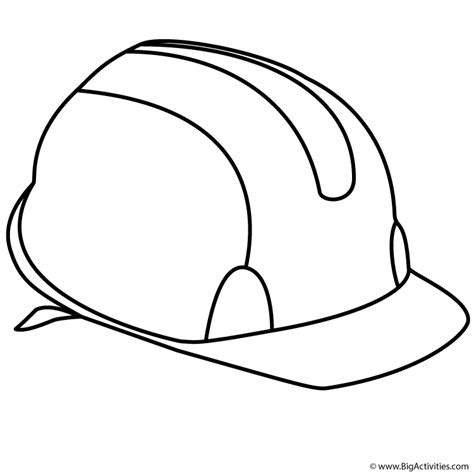 hard hat coloring page labor day