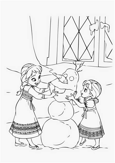 anna  elsa coloring pages  print picture