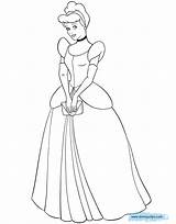 Cinderella Coloring Pages Disney Drawing Dress Holding Disneyclips Clutch Book Getdrawings Funstuff Purse sketch template