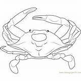 Coloring Crustaceans Crab Maryland Pages sketch template