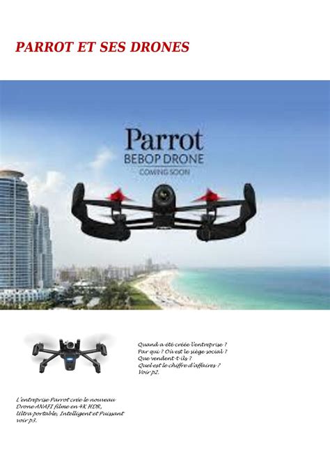 calameo parrot  ses drones