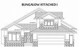 Bungalow Drawing Elevation Paintingvalley Drawings sketch template