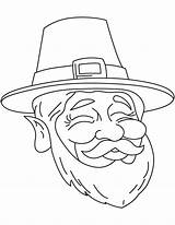 Leprechaun Face Coloring Pages Getdrawings Printable Getcolorings sketch template