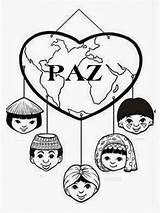 Raza Paz Docentes Imagui Infantiles Imagen Ideais Partilhando sketch template